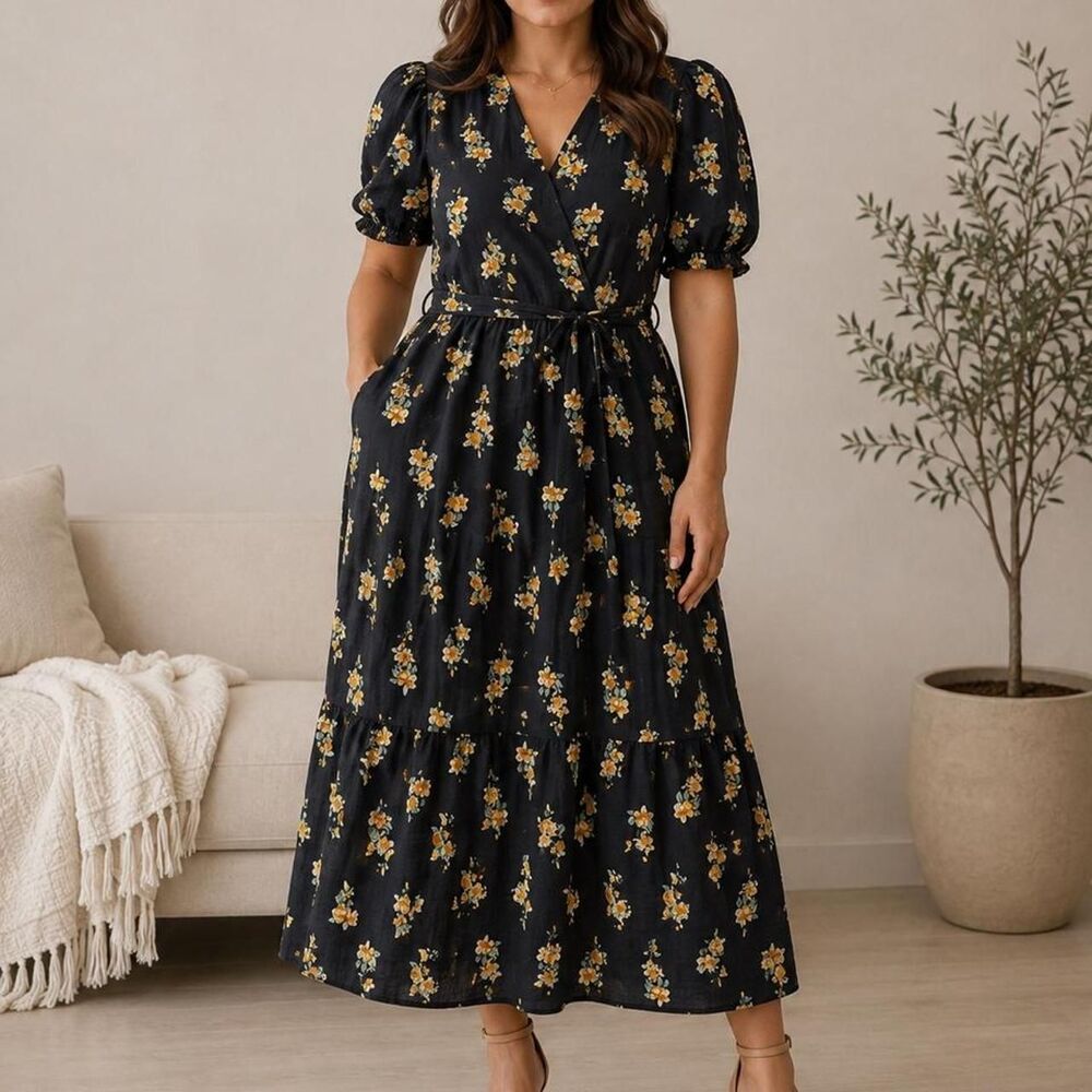 A-new-day Women's Navy and Black Dress